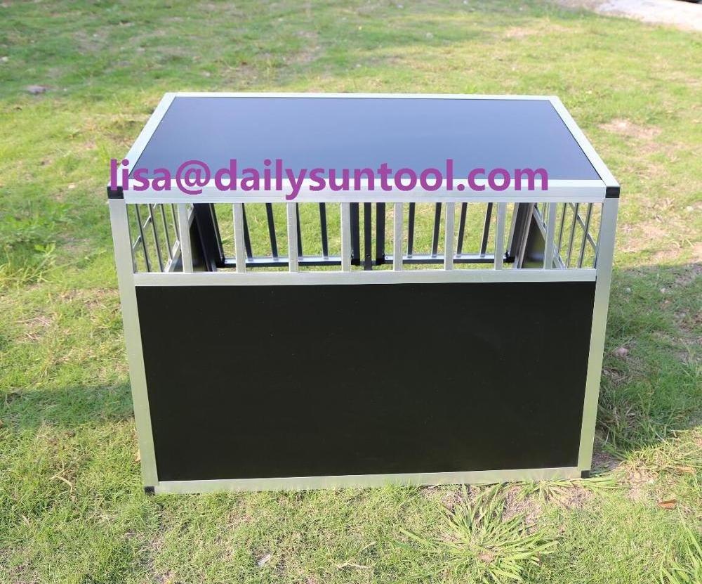 Dog Transport Box Aluminium Transport  Car Cage Carrier ZX979B2