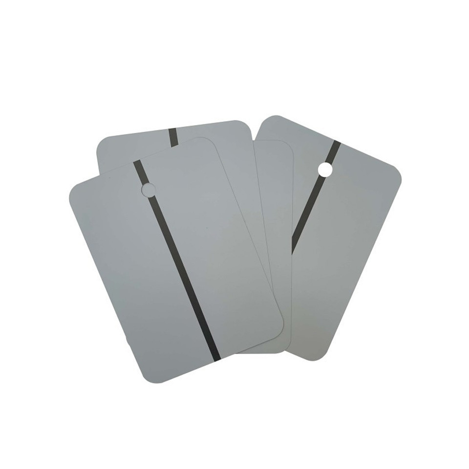 Metal Automotive Refinishing Color Matching Card Colour Checkered Metal Standard Sprayout Cards