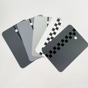 Metal Automotive Refinishing Color Matching Card Colour Checkered Metal Standard Sprayout Cards