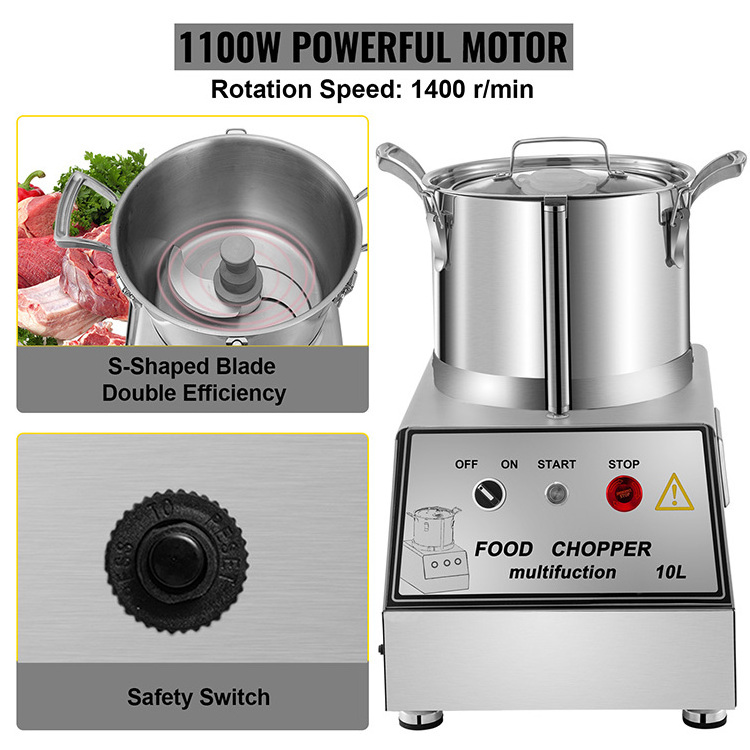 Professional Onion Potato Garlic Meat Cutter Grinder Processor Commercial Industrial Vegetable Electric Food Chopper