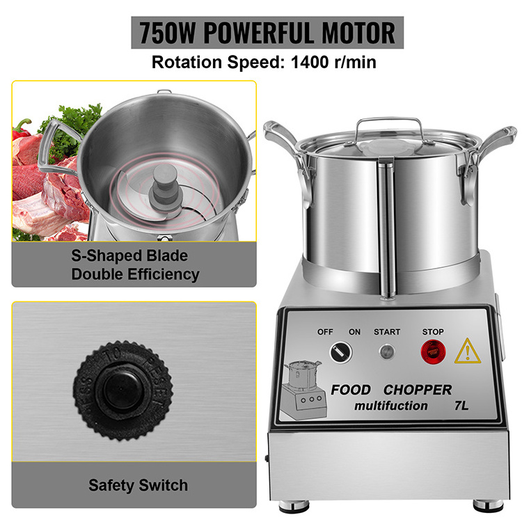 High Quality Stainless Steel Food Processor Onion Meat Slicer Grinder Cutter Commercial Electric Vegetable Chopper