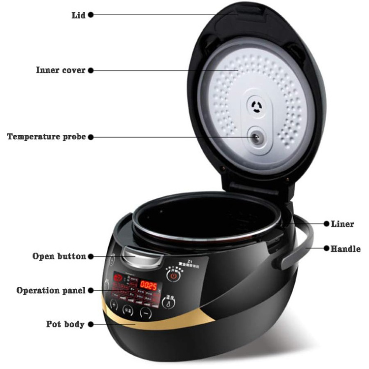 Smart 5L Commercial Boba Bubble Tea Cooker Boil Taro Red Bean Pot Cooking Machine Tapioca Pressure Pearl Cooker