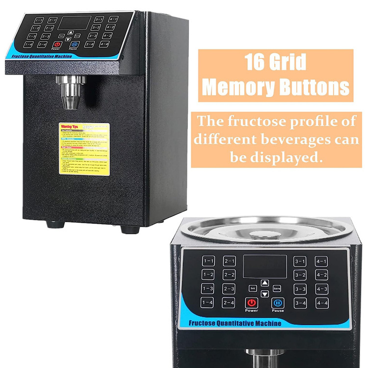 Factory price commercial 350W 7L sugar automatic bubble tea shop Quantitative syrup fructose dispenser machine