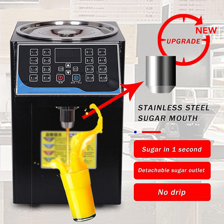 Factory price commercial 350W 7L sugar automatic bubble tea shop Quantitative syrup fructose dispenser machine