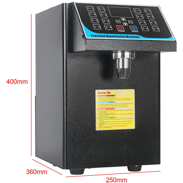 Factory price commercial 350W 7L sugar automatic bubble tea shop Quantitative syrup fructose dispenser machine