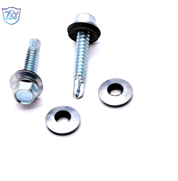 Factory Sale Self Drilling Screws Roofing Screws Hex Carbon Steel/Stainless Steel Hex Head Tek Screw