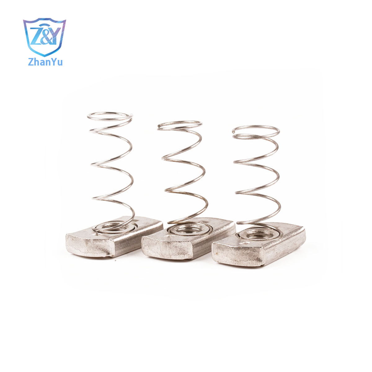 Anti-sesmic channel pipe clamp accessories spring nut and anchor bolt