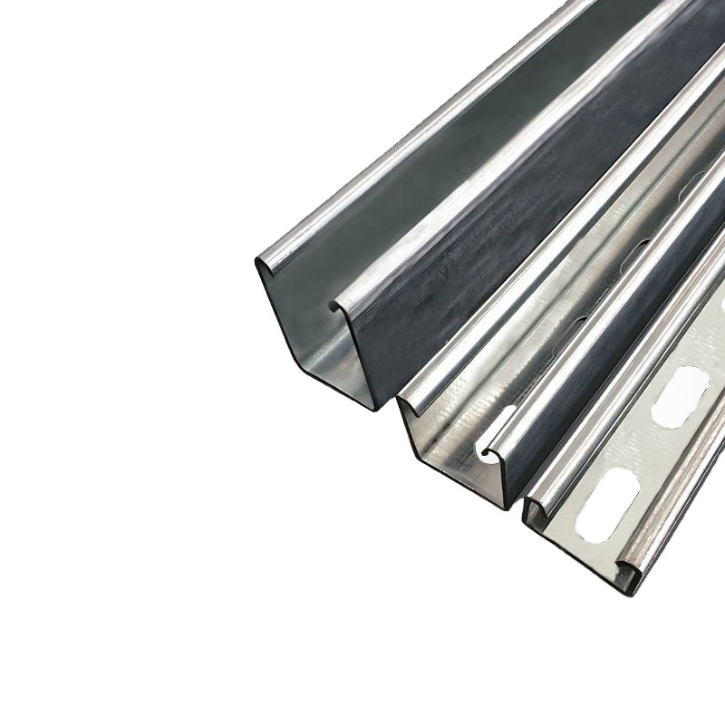 Factory supply hot dip galvanized strut slotted C channel steel Unistrut Channel