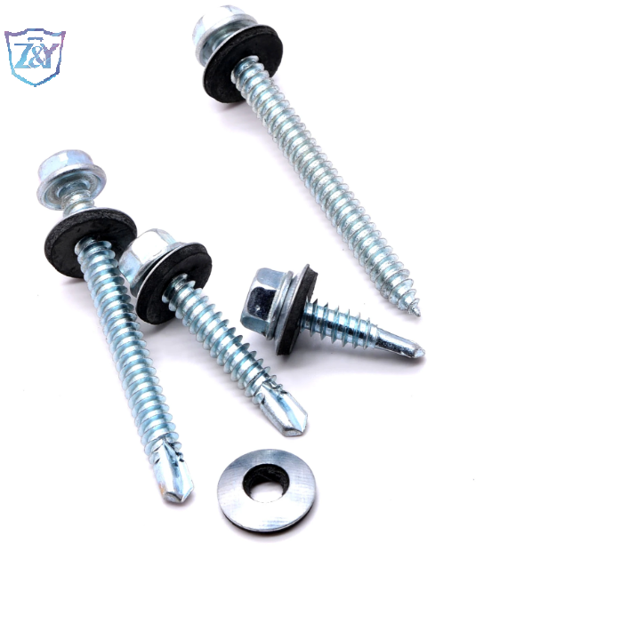 Factory Sale Self Drilling Screws Roofing Screws Hex Carbon Steel/Stainless Steel Hex Head Tek Screw