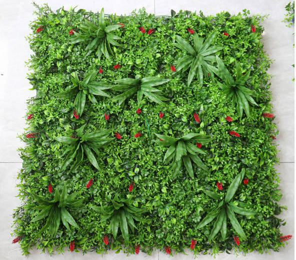 Customized Jungle Style Vertical Plants Wall Artificial Green Plants Green Grass Wall For Home Decoration garden supplies