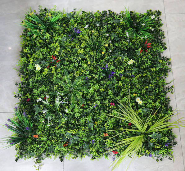 Customized Jungle Style Vertical Plants Wall Artificial Green Plants Green Grass Wall For Home Decoration garden supplies