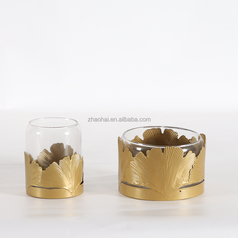 Wholesale Unique white metal squared Glass Tea Light Candle Holders With Butterfly Wholesale Candle Jars home decoration