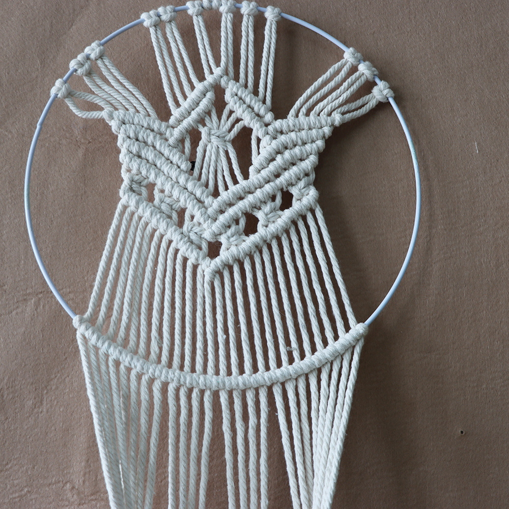 Handmade Macrame Plant Hangers with Hooks  Handmade Cotton Rope Hanging Planters