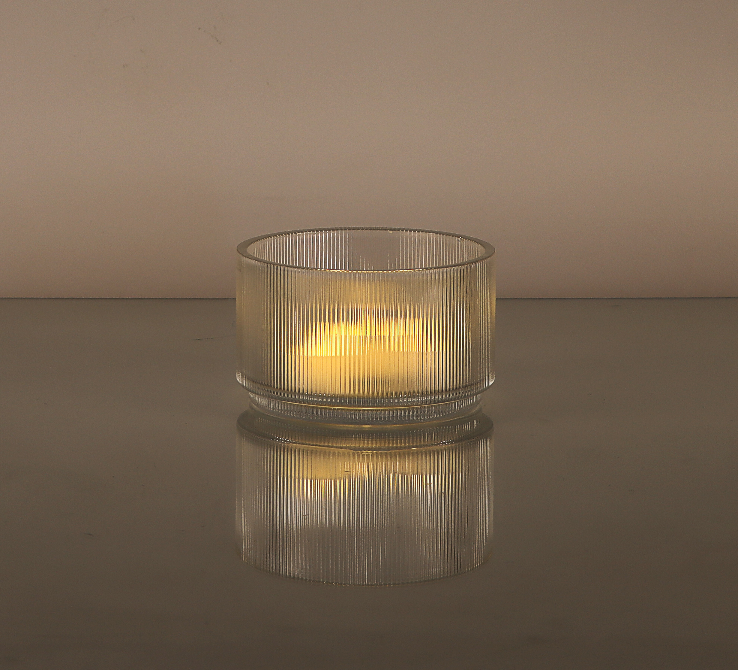 Wholesale Cheap Lighting lass Unity Votive Candleholder Ribbed Crystal Glass Candle Holder