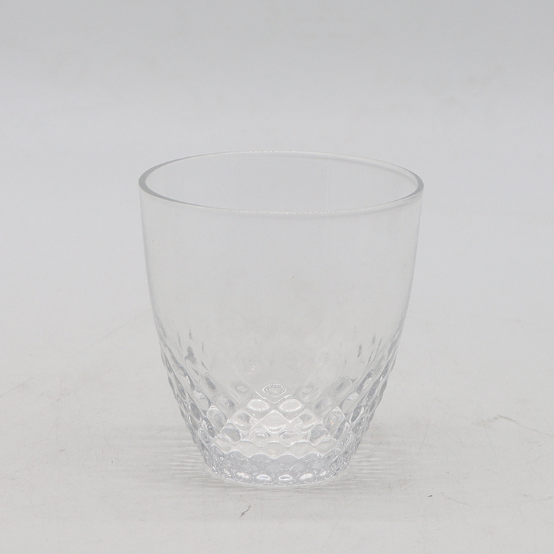 New Product Ideas 2024 Clear Goblets with Textured Wine Glasses for Kitchen Accessories