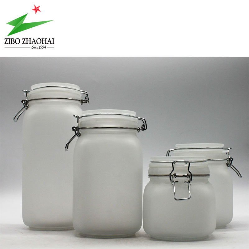 50ml- 1000ml swing top glass storage jar/clip top glass jar/decorative glass storage jars