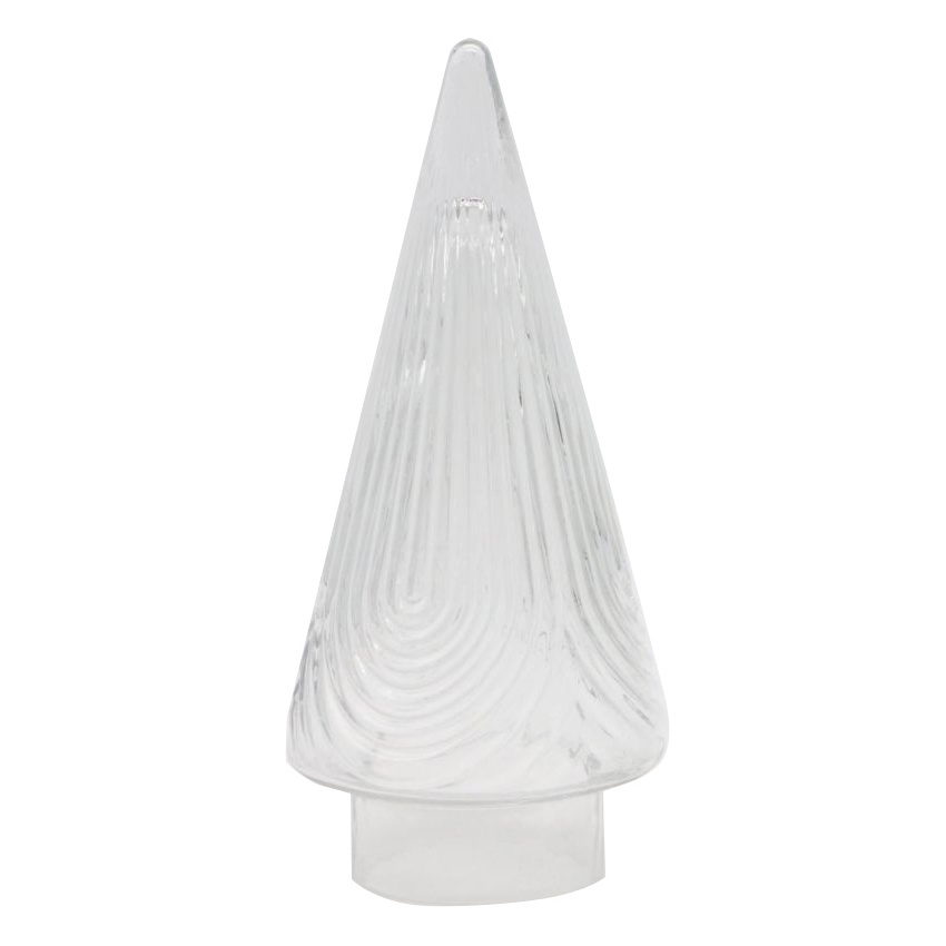 New Design White glass ornaments for christmas With curved curved lines For Home Decor