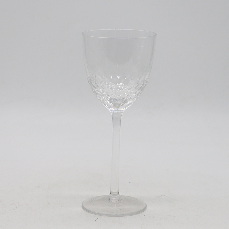 New Product Ideas 2024 Clear Goblets with Textured Wine Glasses for Kitchen Accessories