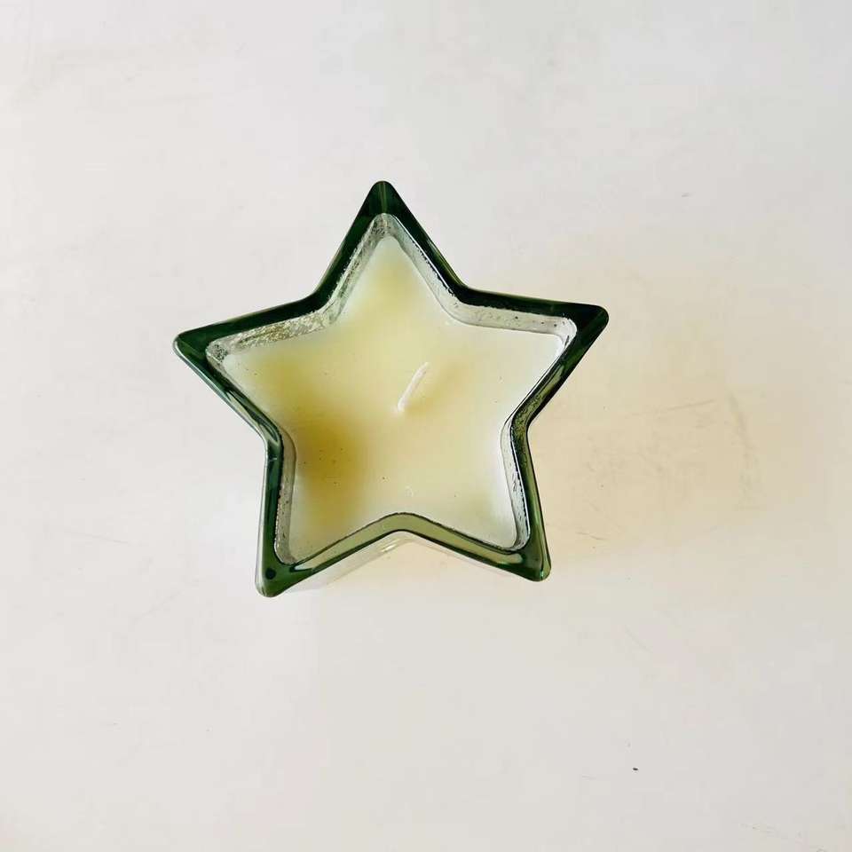 Wholesale Unique 4oz Heart Star Shaped Modern Candle Jars Glass Transparent Candle Jar Heart Candle Jar Wholesale