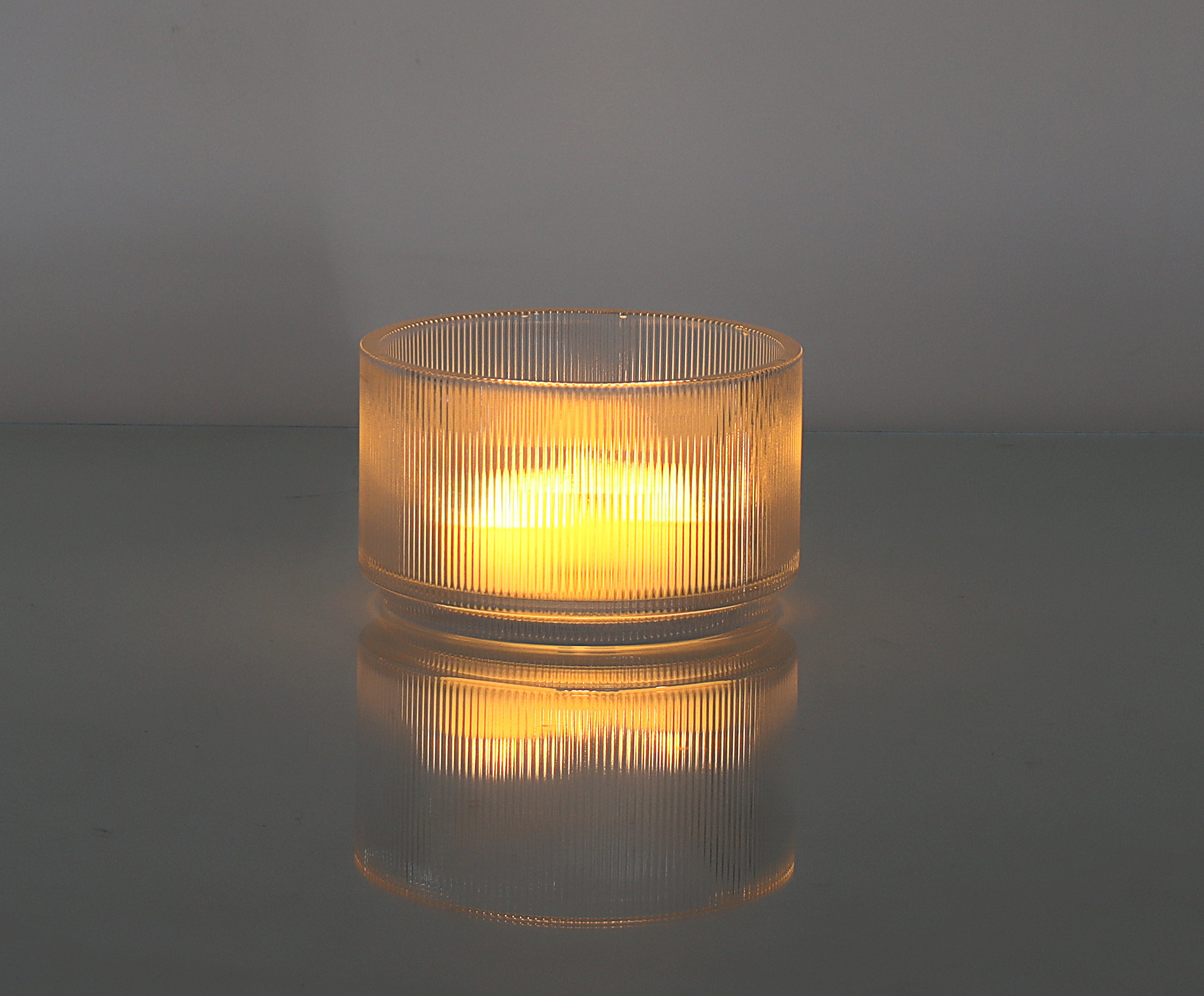 Wholesale Cheap Lighting lass Unity Votive Candleholder Ribbed Crystal Glass Candle Holder