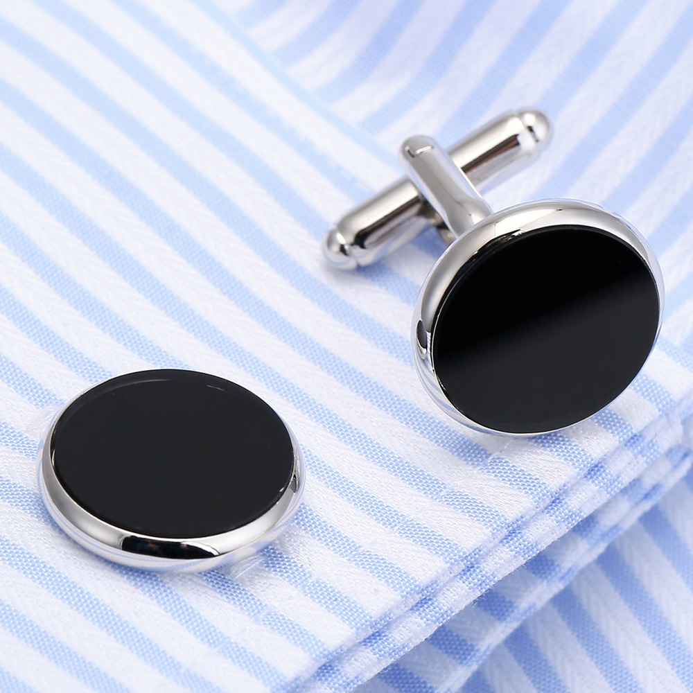 Favourite Gray Color Silicone Jewelry Main Material Endless Insert Inlay Technology Cuff Links & Tie Clips