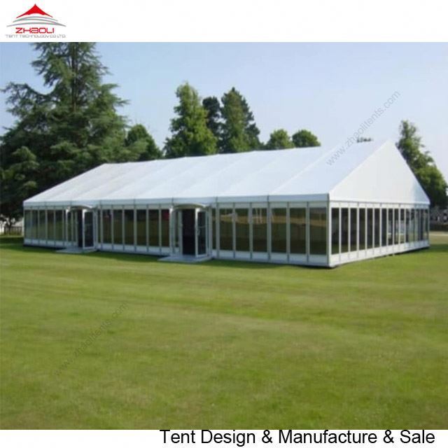 20x50 wedding marquee tent with glass wall for wedding and church in Nigeria