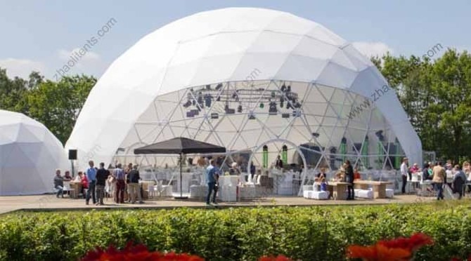 new geodesic 15m dome tent, half sphere tent, geodesic arch tent for sale