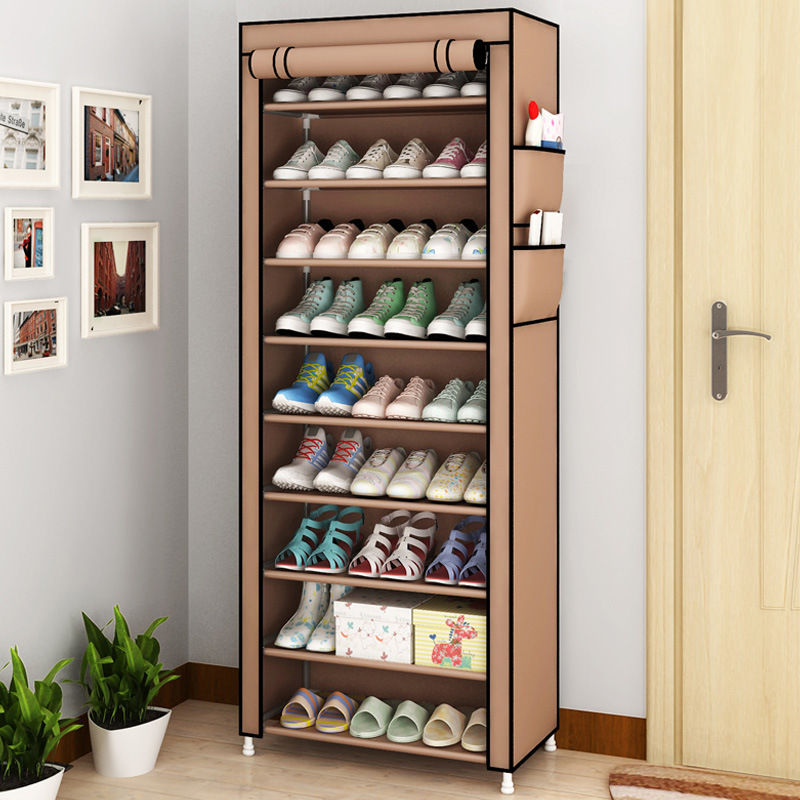 Shoe Rack 9Tier Large Capacity Beautiful Tall Shoe Shelf Free Standing Storage Cabinet Entryway Closet