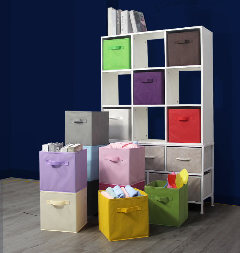 Fabric Storage Cubes Foldable Storage Bins for Organizing Pantry Cubbies Toy Box Clothes Storage  Closet Organizer