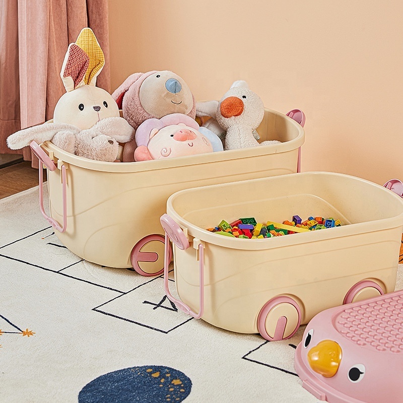 Children's Toy Storage Box Household Organizer Plastic Large Capacity Snacks Storage Box Baby Clothes Storage Boxes