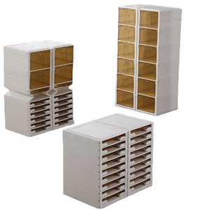 Durable Shoe Cabinet Storage Box Simple Fashion Shoe Cabinet Multilayer Folding Cabinet Dust Free Shoe Rack