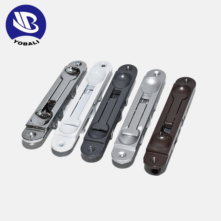 Stainless Steel Door Latch Sliding Lock Barrel Bolt Latch L Type Lever Action Flush Slide Lock Bolt