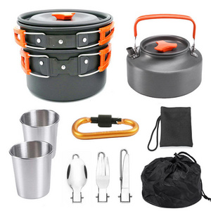 Npot Custom Outdoors Cookware Mess Kit For Camping Kit Cookware