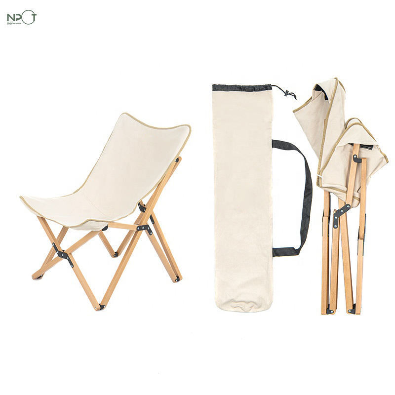 Customizable Garden Folding Wooden Chairs Outdoor Camping Leisure Picnic Folding Sling Surf Edge Fishing Silla Recliners