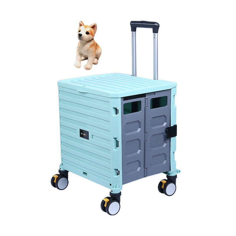 Top Seller Pet Car Lightweight Folding Trolley Pet Cat Cart Carrier Large Luxury Dog Pet Stroller Carrier