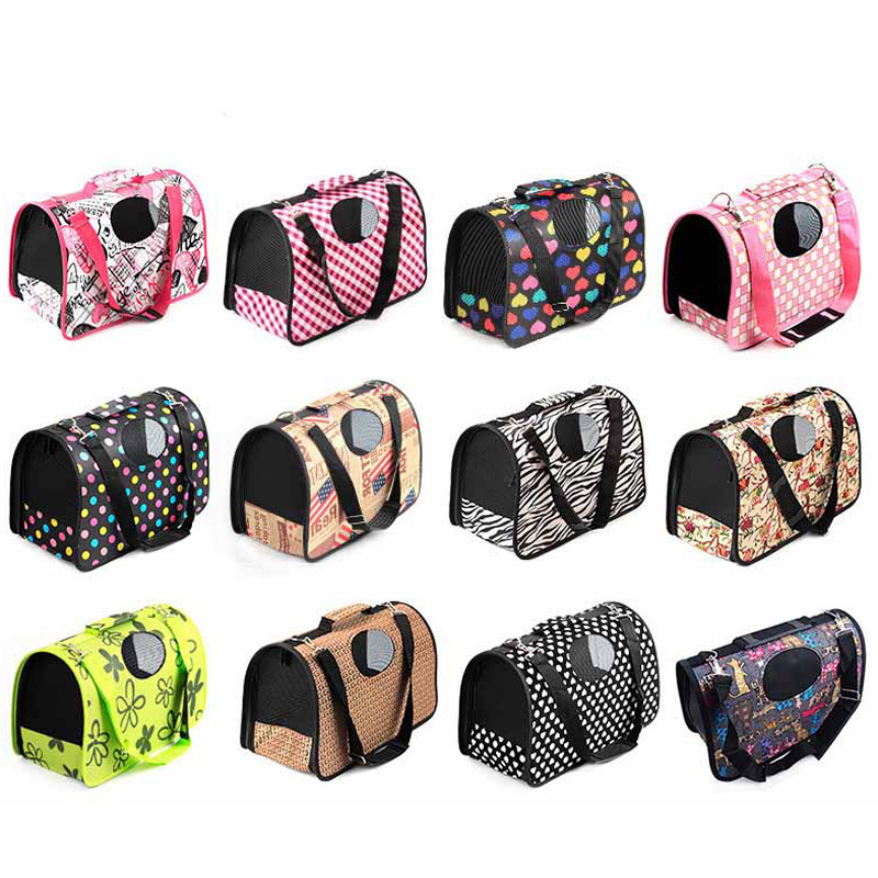 Hot Selling Pet Products Folding Portable Small Size Cat Dog Carrier Tote Pet Carry Travel Bag