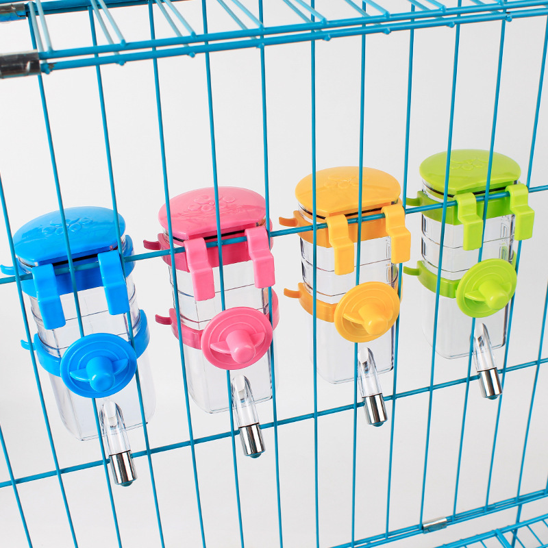 Factory Wholesale Automatic Senior Portable Pet Drink Travel Water Bottle Dog Hanging Water Dispenser Dog Pet Water Feeder