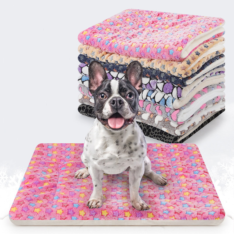 New Arrival Pet Mat Pad Sleeping Bed Dog  Flannel Blanket Bed  With 3D Printing Multi Colors Sizes