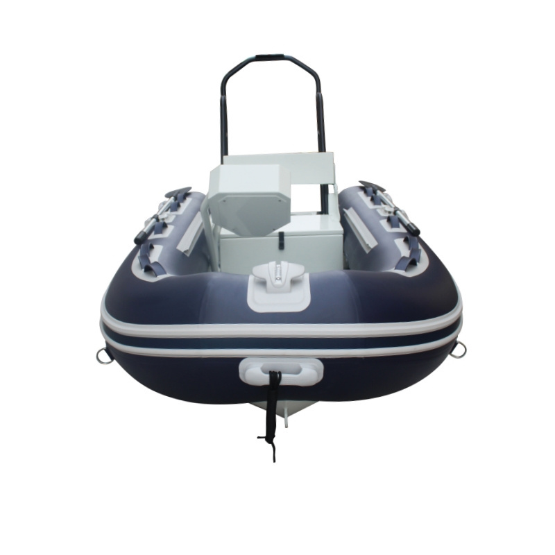 ZY  3.9m Aluminum Inflatable Boat Of Center Console And Steering Wheel,Seat Box And Roll Bar With Ce Certification