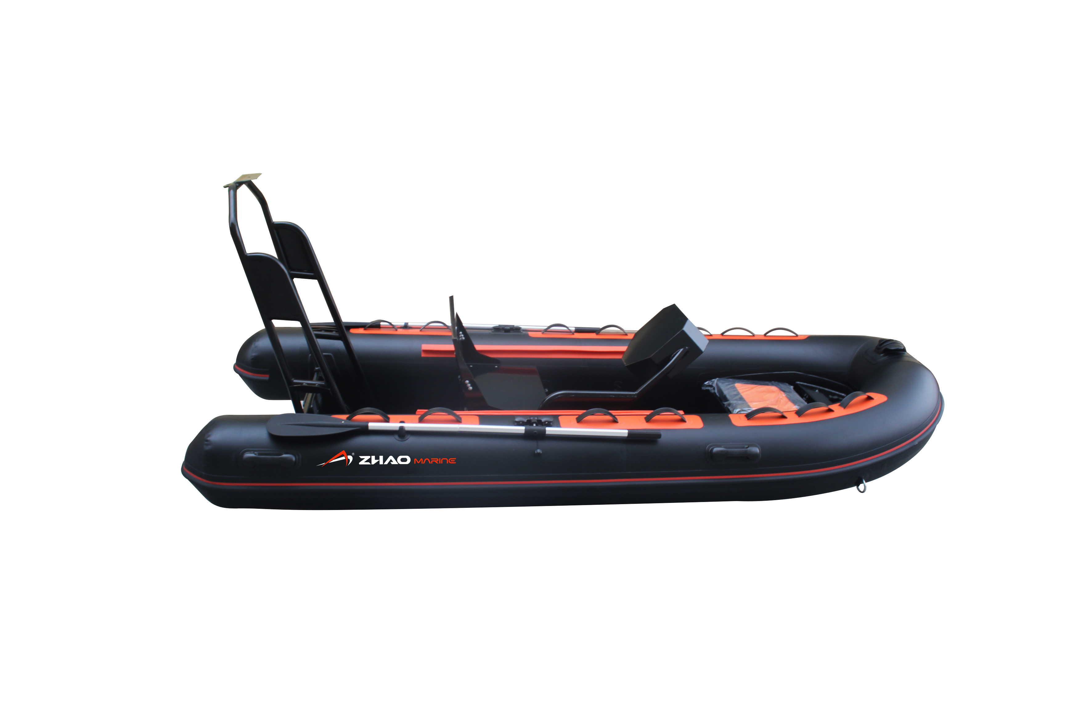 CE 12ft RIB360 Orca PVC Hypalon Rigid Fiberglass Hull Inflatable Boat For Rowing