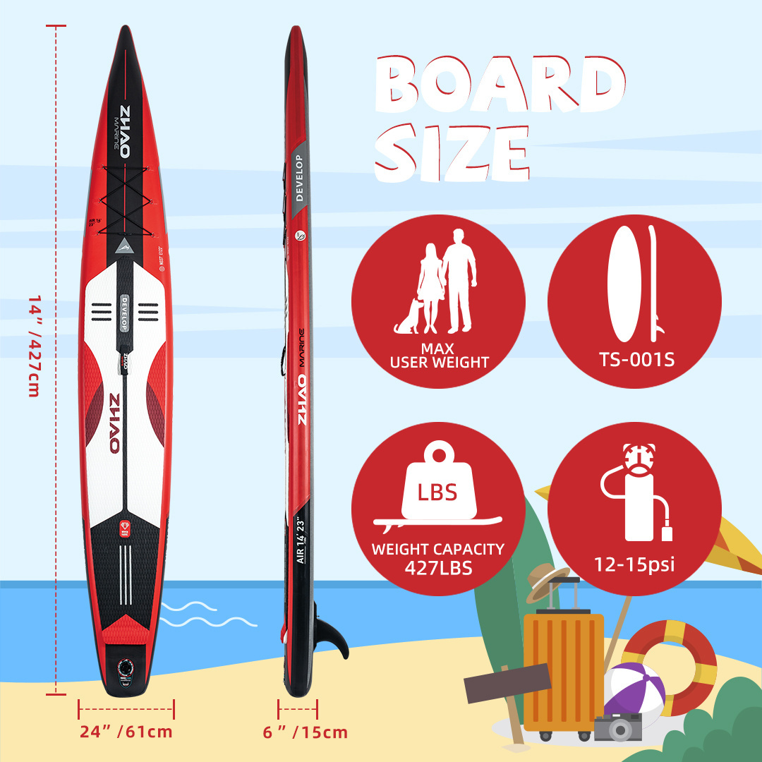 High quality portable skimboard custom surfing stand up race sup inflatable sup paddle board