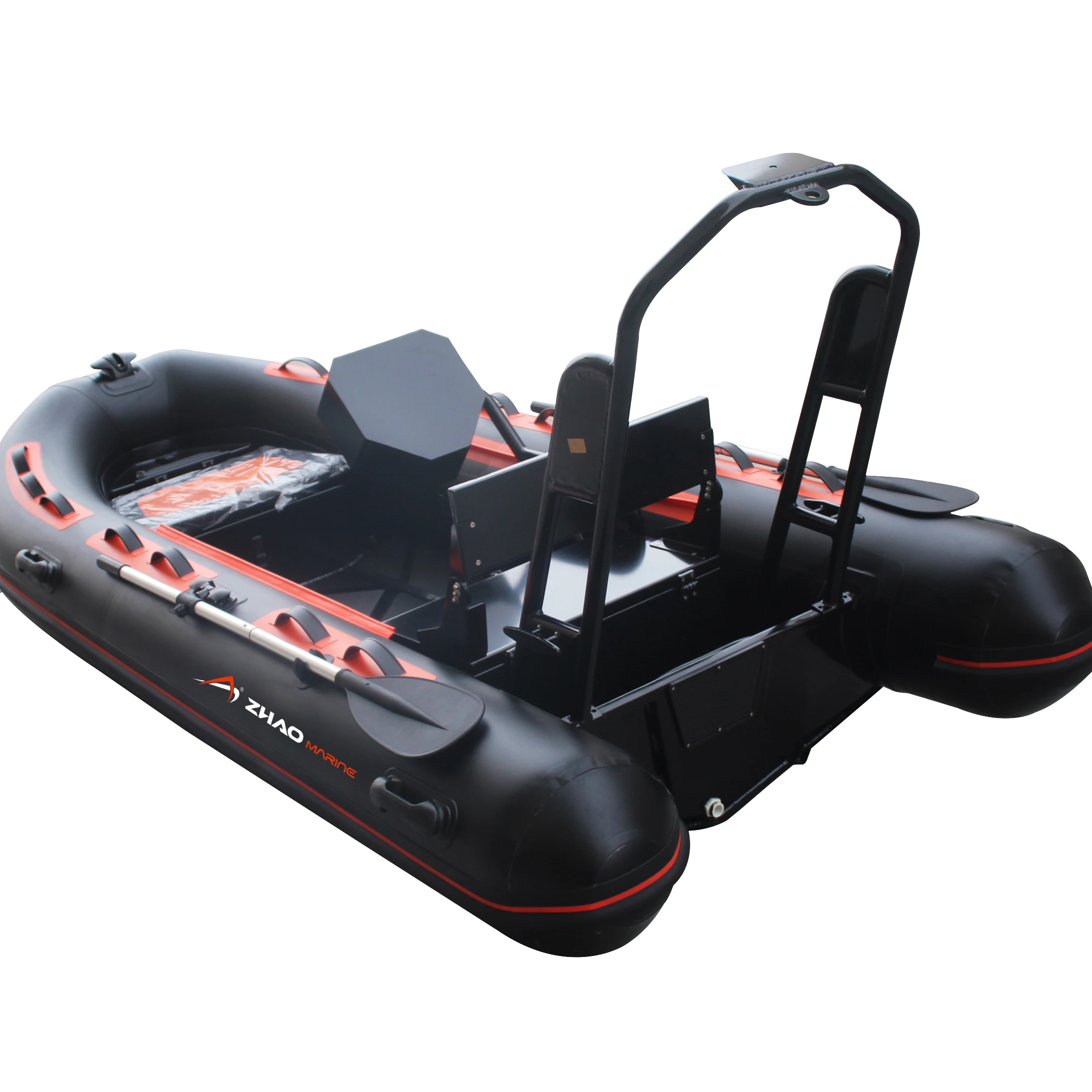 CE 12ft RIB360 Orca PVC Hypalon Rigid Fiberglass Hull Inflatable Boat For Rowing