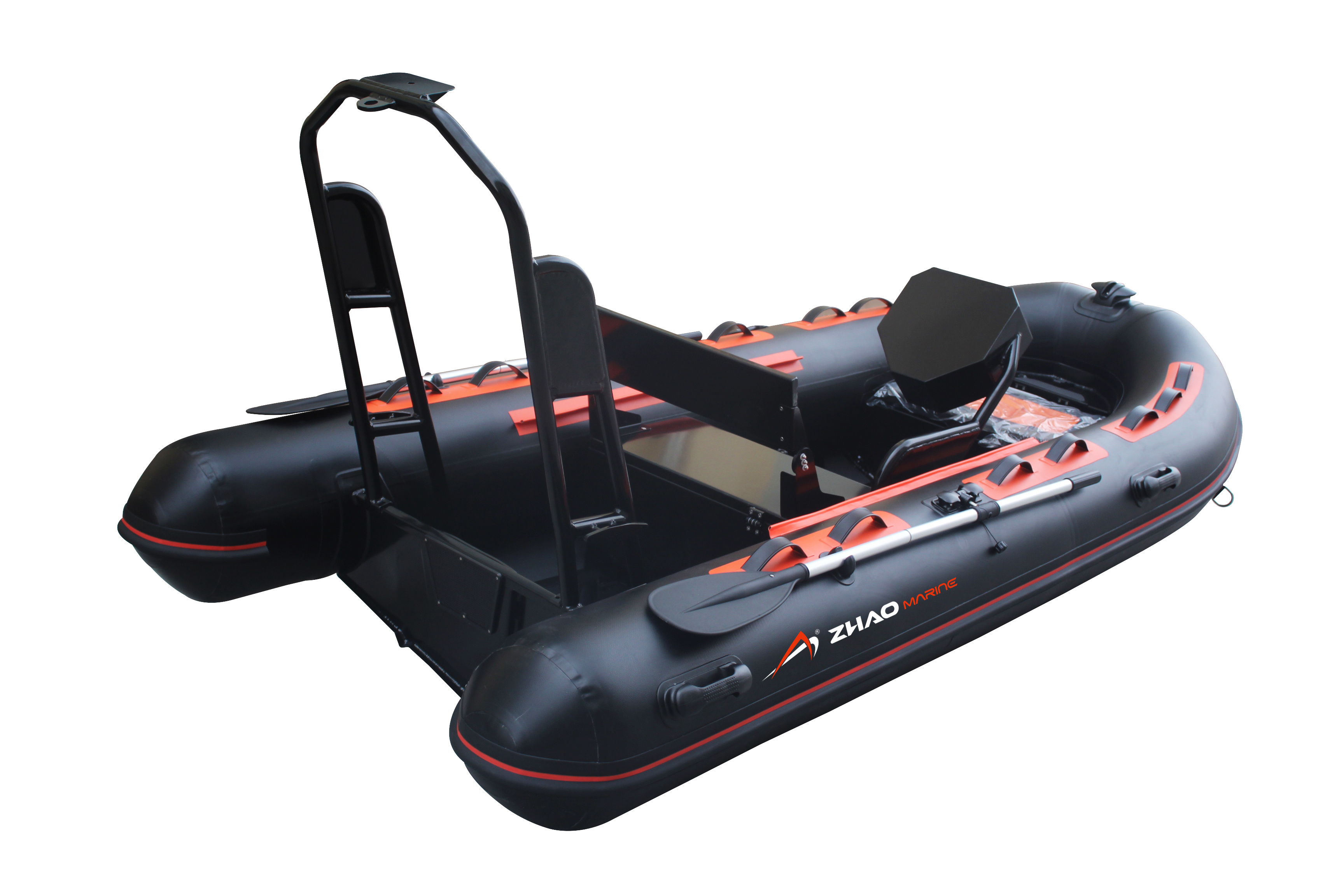 CE 12ft RIB360 Orca PVC Hypalon Rigid Fiberglass Hull Inflatable Boat For Rowing