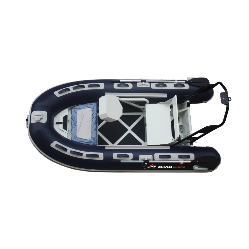 ZY  3.9m  Boat Rubber Boat Inflatable Boat Aluminum  Hull With Center Console And Steering Wheel And Ce