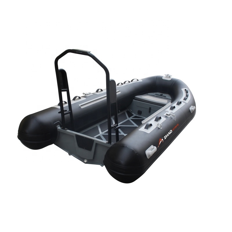 ZY Ce Rhib High Speed Folding Rib 360 390 Deep-v Aluminum Rigid Hull Inflatable Fishing Rowing Rib Boat For Sale