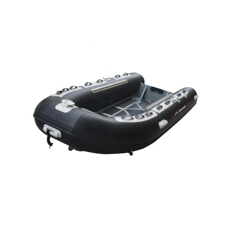 ZY Ce Rhib High Speed Folding Rib 360 390 Deep-v Aluminum Rigid Hull Inflatable Fishing Rowing Rib Boat For Sale