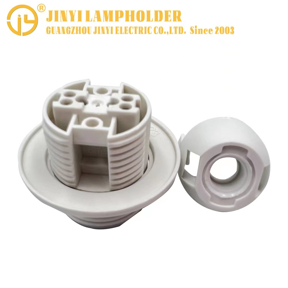 hot sale Lamp accessories for pendant ceiling light bulb holder with ring base socket E26 screw plastic lamp holder