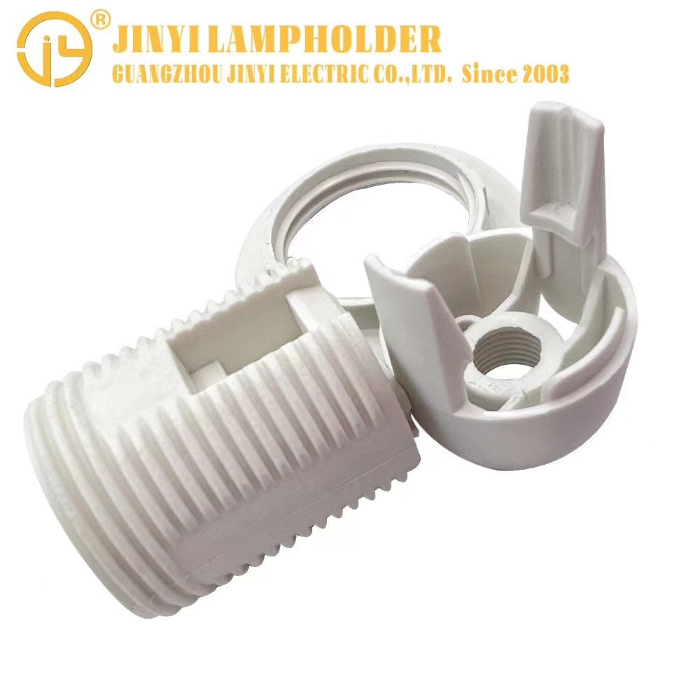 hot sale Lamp accessories for pendant ceiling light bulb holder with ring base socket E26 screw plastic lamp holder