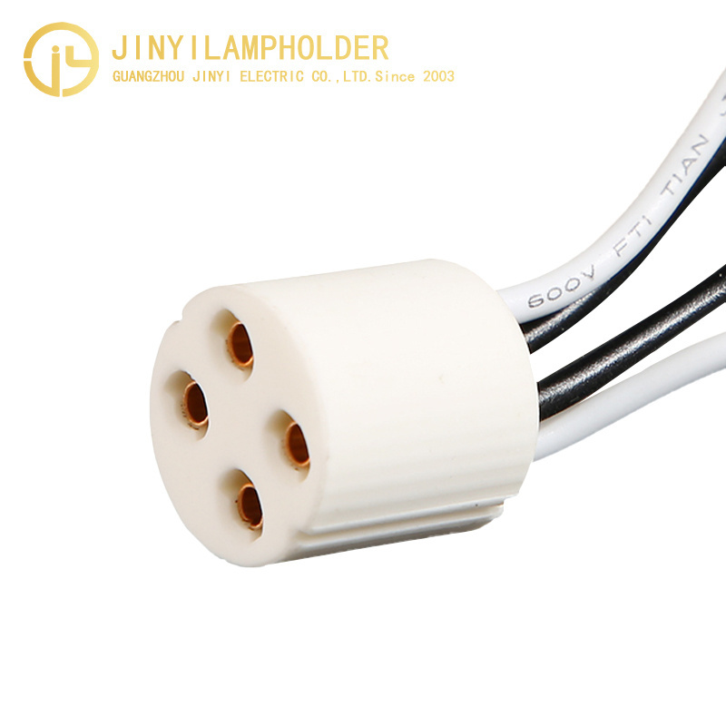 factory custom white G10q ceramic light bulb base socket bulb lamp holder lamp base