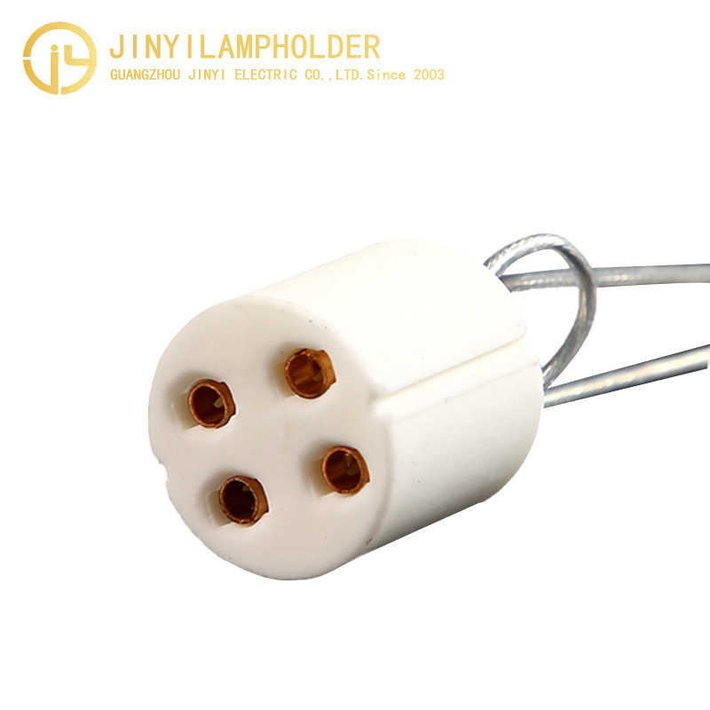 factory custom white G10q ceramic light bulb base socket bulb lamp holder lamp base